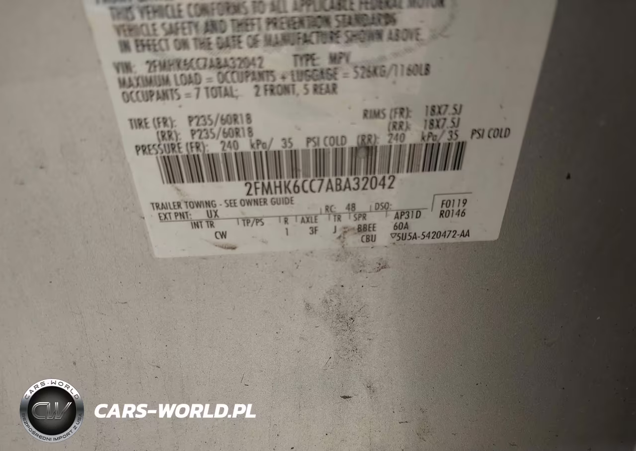 2010 Ford Flex Sel VIN:2FMHK6CC7ABA32042 - 9