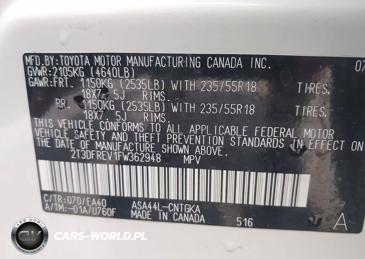 2015 Toyota Rav4 Limited VIN:2T3DFREV1FW362948 - 9
