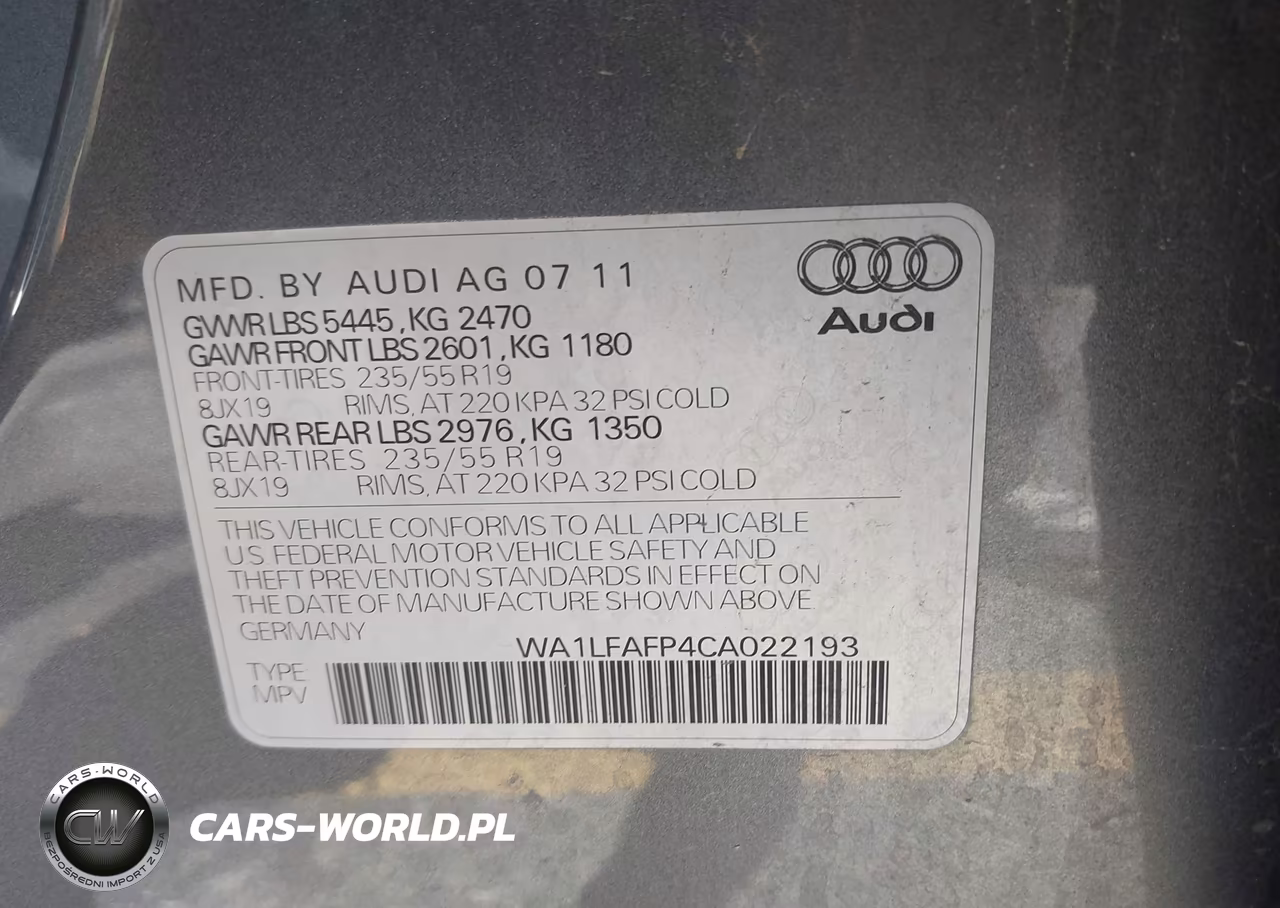 2012 Audi Q5 2.0T Premium VIN:WA1LFAFP4CA022193 - 9