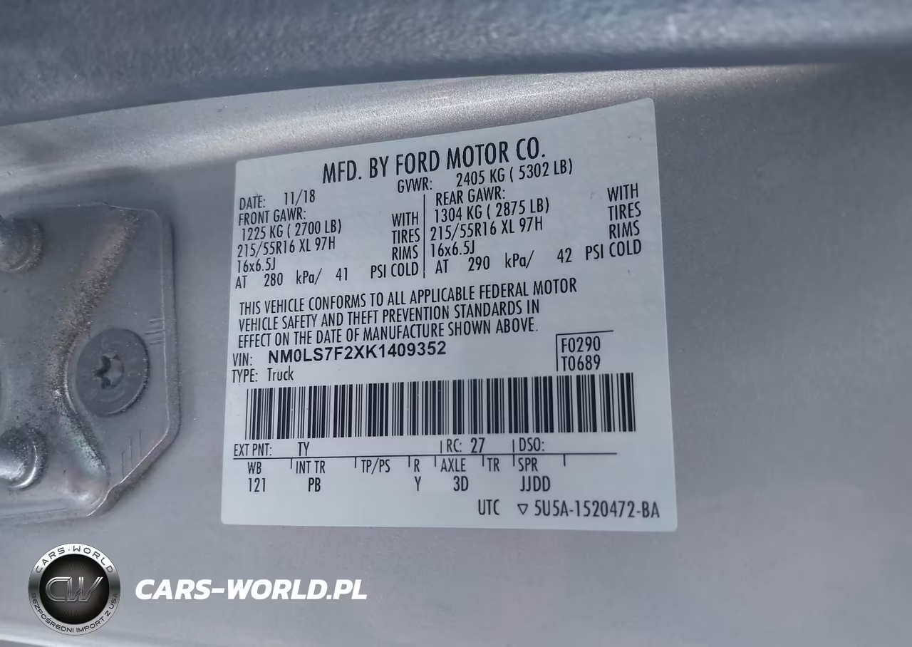 2019 Ford Transit Connect Xlt VIN:NM0LS7F2XK1409352 - 9