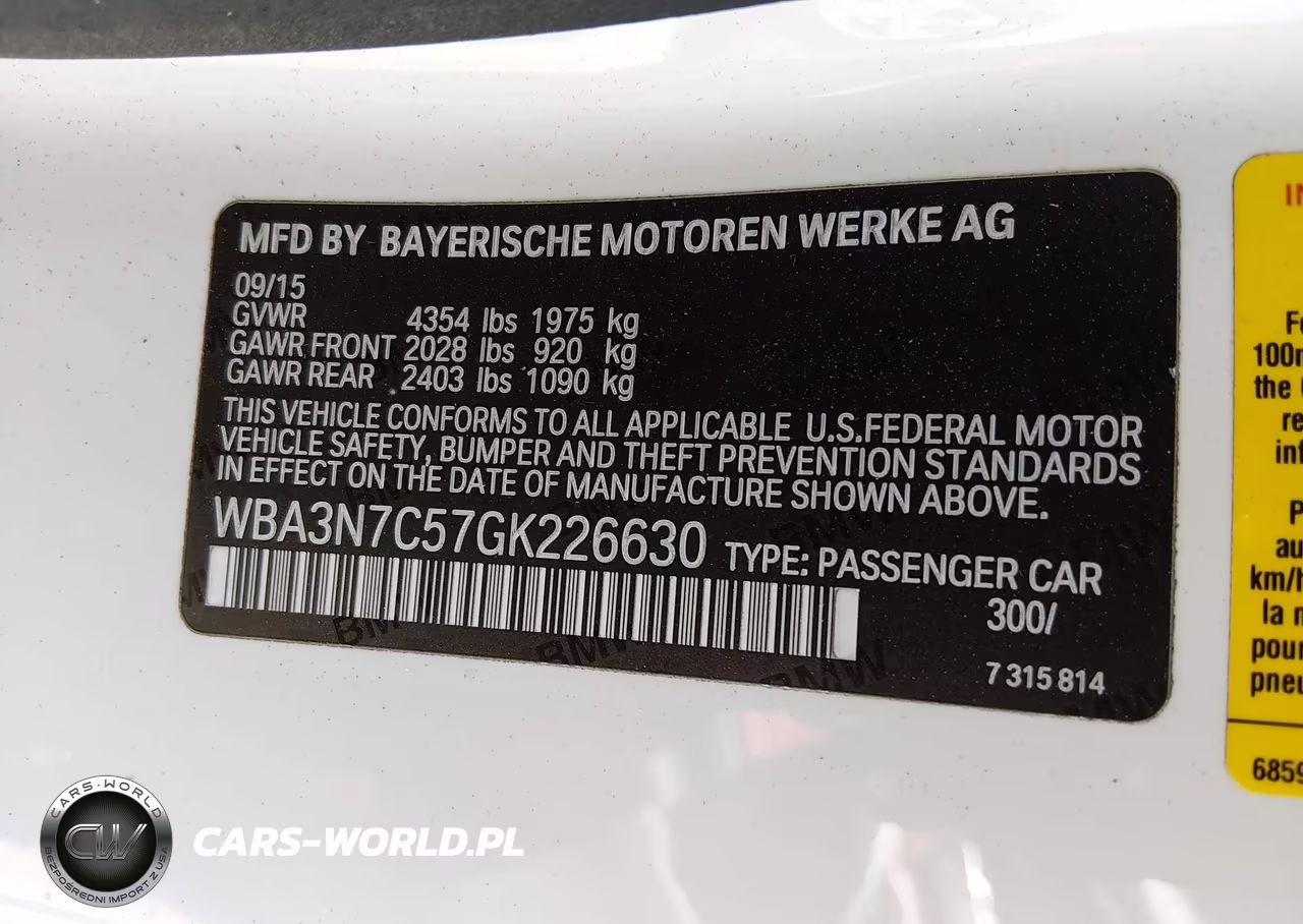 2016 BMW 428I VIN:WBA3N7C57GK226630 - 9