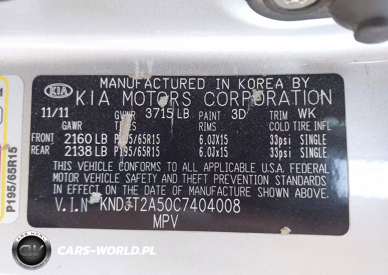 2012 Kia Soul VIN:KNDJT2A50C7404008 - 9