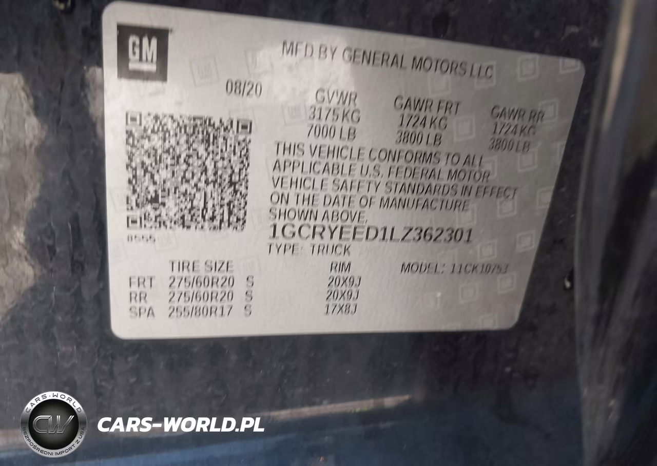 2020 Chevrolet Silverado 1500 4Wd Standard Bed Rst VIN:1GCRYEED1LZ362301 - 9