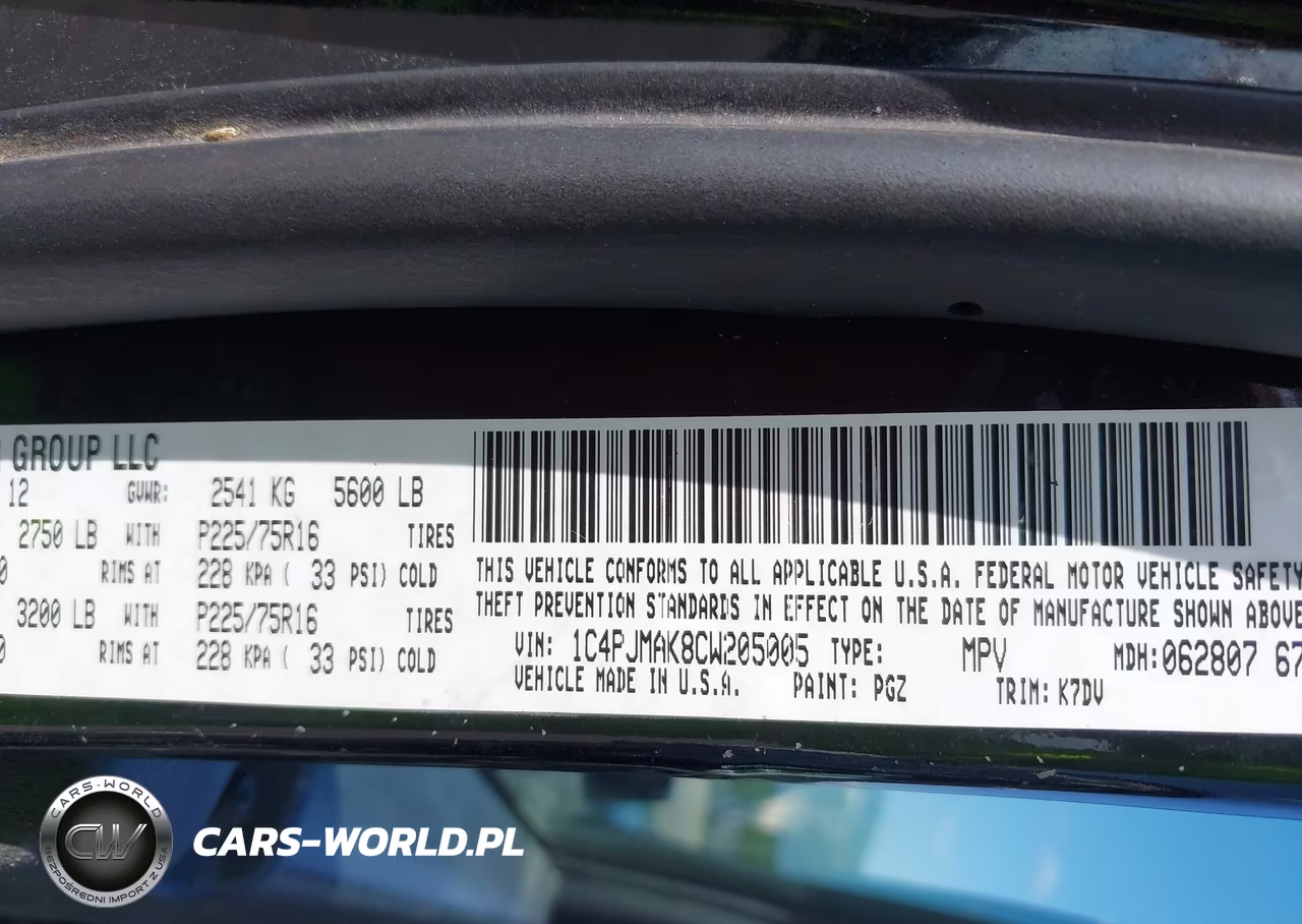 2012 Jeep Liberty Sport VIN:1C4PJMAK8CW205005 - 9