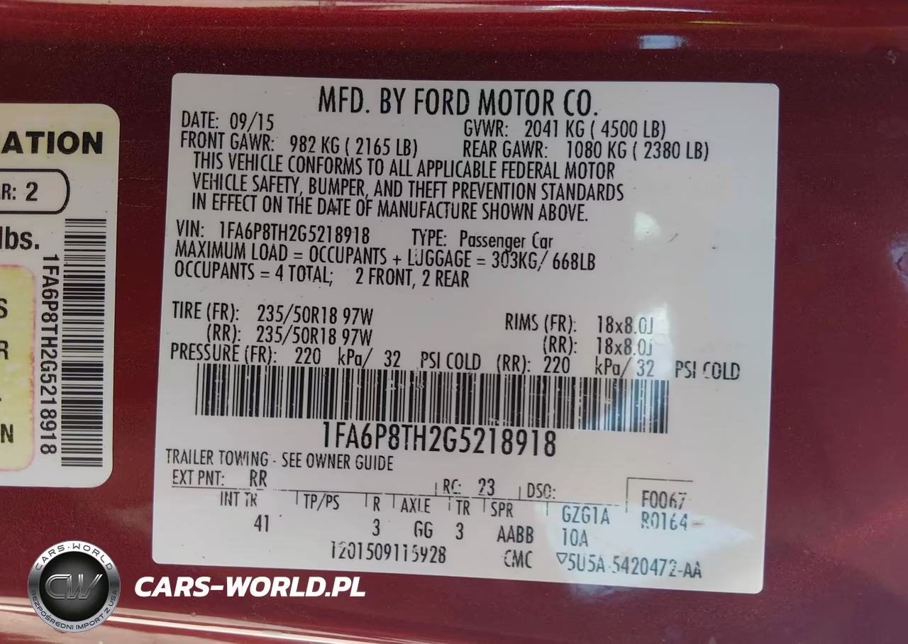 2016 Ford Mustang Ecoboost VIN:1FA6P8TH2G5218918 - 9