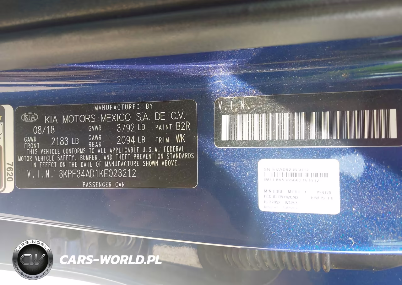 2019 Kia Forte S VIN:3KPF34AD1KE023212 - 9