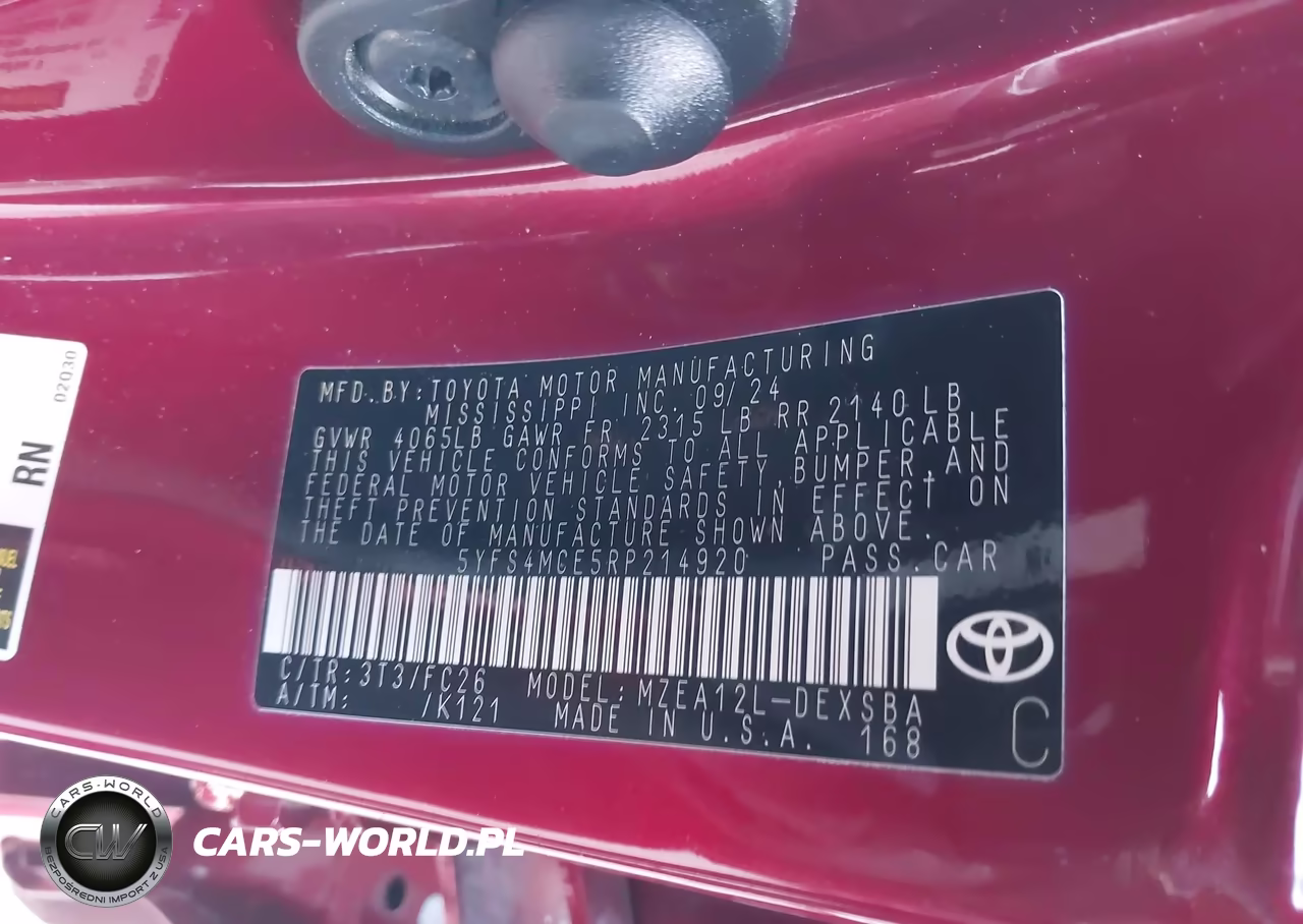 2024 Toyota Corolla Se VIN:5YFS4MCE5RP214920 - 9