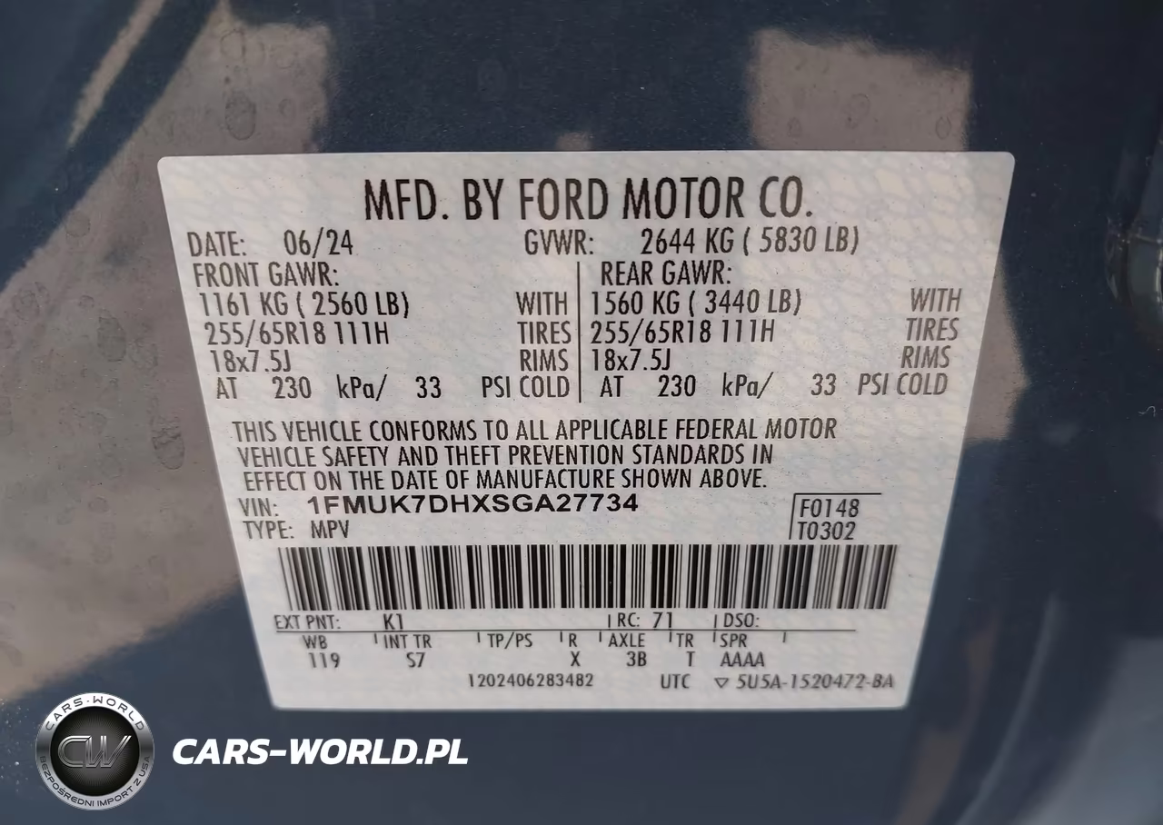 2025 Ford Explorer Active VIN:1FMUK7DHXSGA27734 - 9