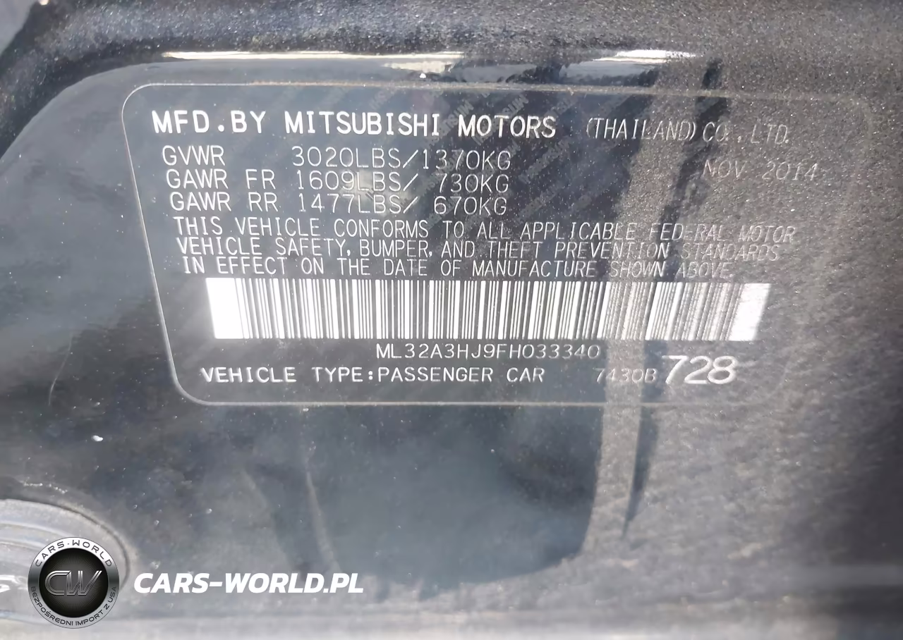 2015 Mitsubishi Mirage De VIN:ML32A3HJ9FH033340 - 9