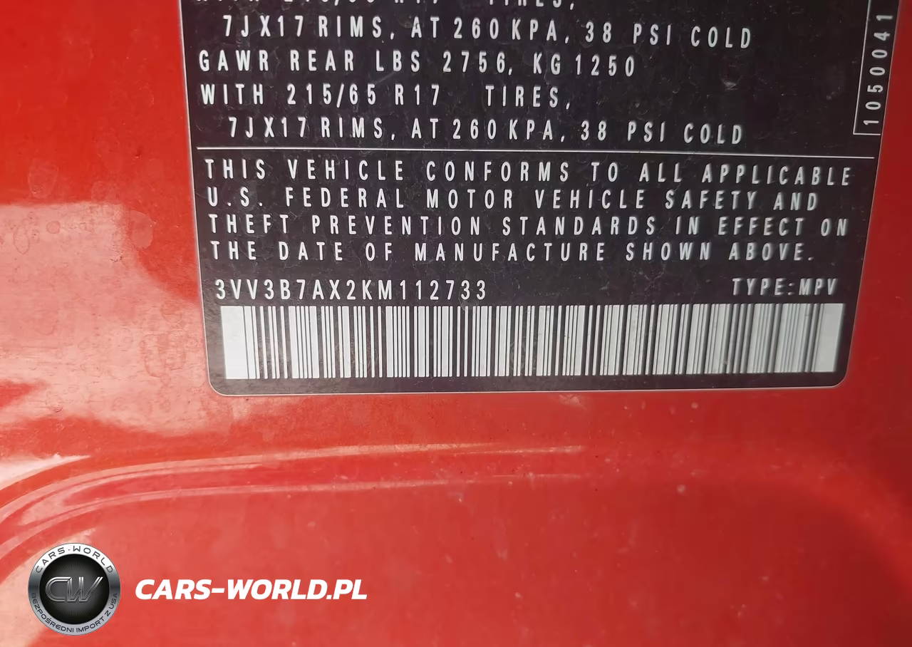 2019 Volkswagen Tiguan 2.0T Se-2.0T Sel-2.0T Sel R-Line-2.0T Sel R-Line Black VIN:3VV3B7AX2KM112733 - 9