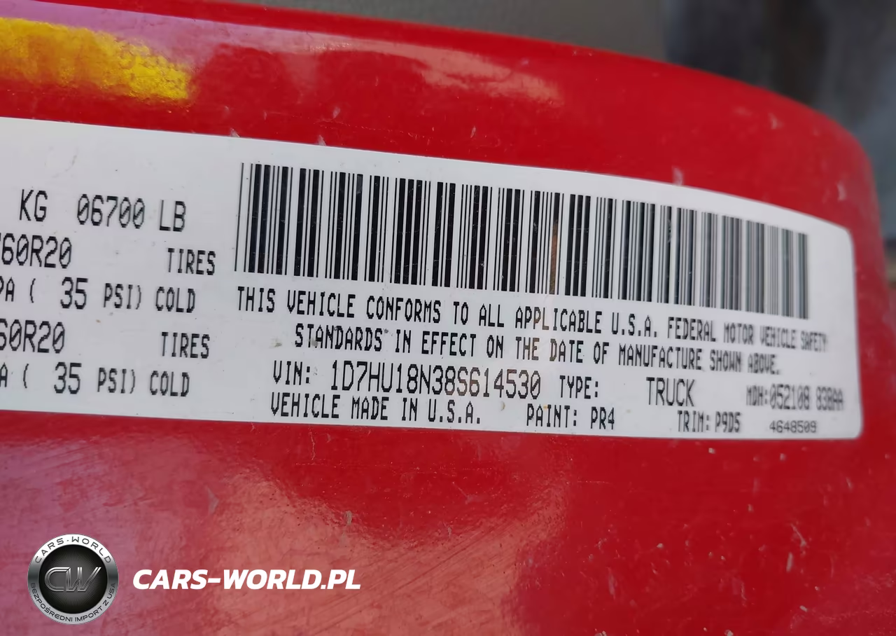 2008 Dodge Ram 1500 Slt VIN:1D7HU18N38S614530 - 9