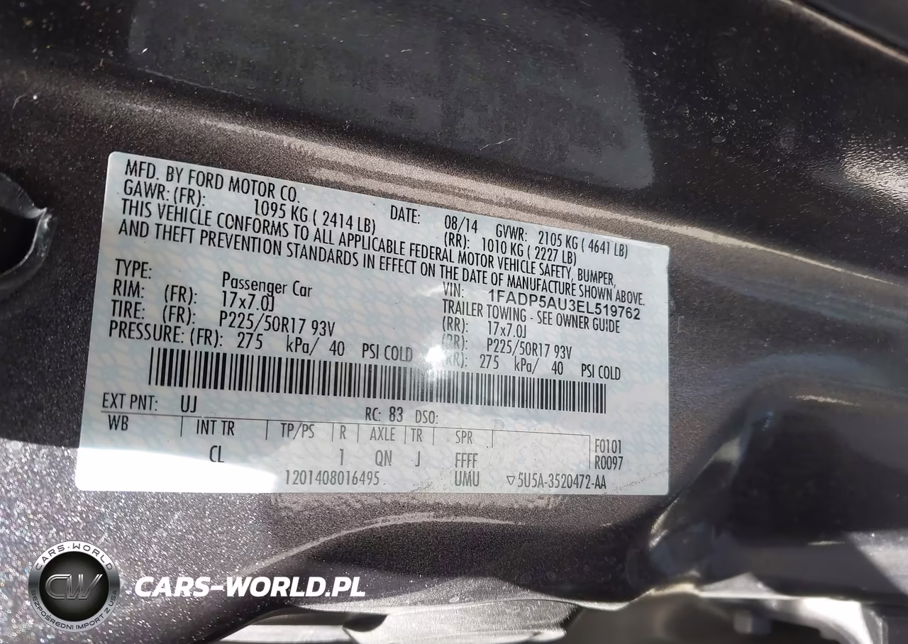 2014 Ford C-Max Hybrid Se VIN:1FADP5AU3EL519762 - 9