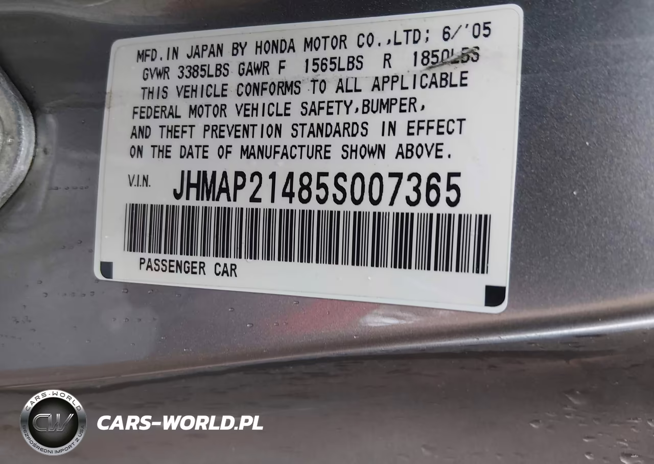 2005 Honda S2000 VIN:JHMAP21485S007365 - 9