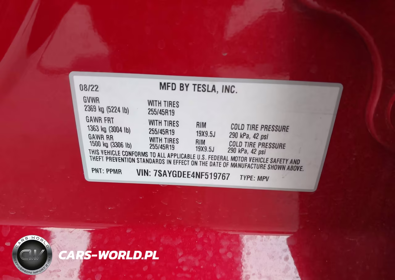 2022 Tesla Model Y Long Range Dual Motor All-Wheel Drive VIN:7SAYGDEE4NF519767 - 9