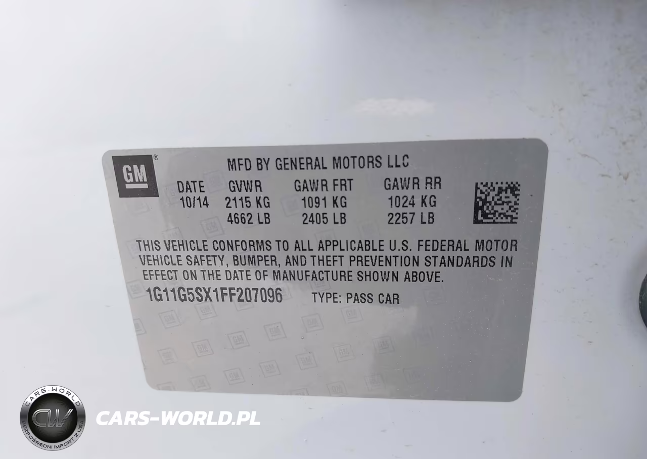 2015 Chevrolet Malibu 2Lz VIN:1G11G5SX1FF207096 - 9