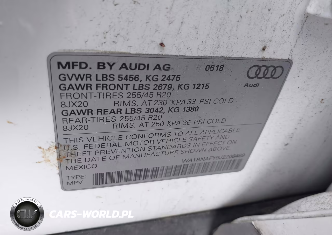 2018 Audi Q5 2.0T Premium-2.0T Tech Premium VIN:WA1BNAFY9J2208469 - 9
