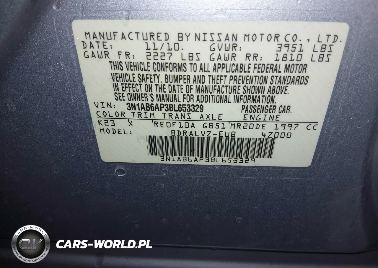 2011 Nissan Sentra 2.0Sl VIN:3N1AB6AP3BL653329 - 9