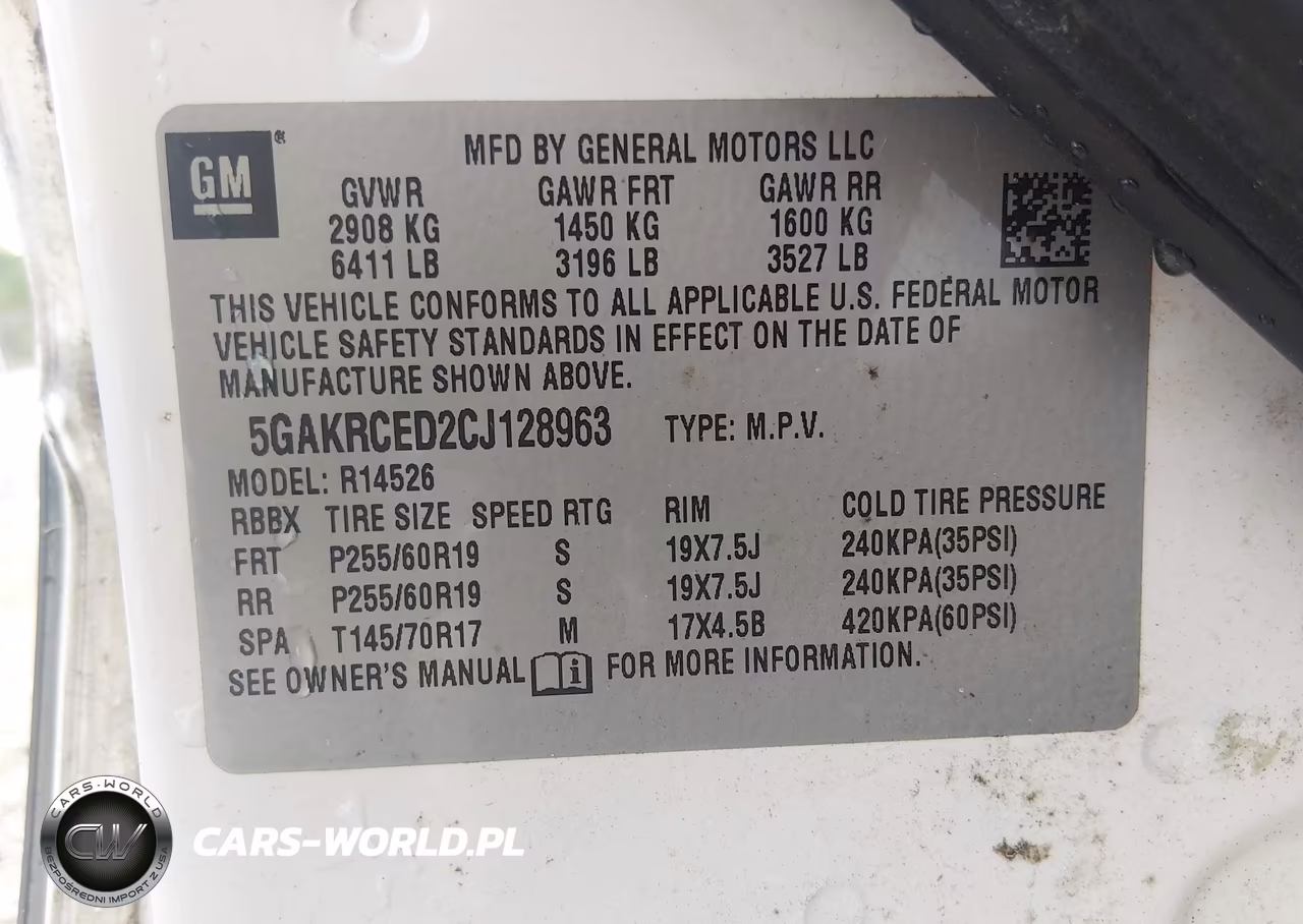2012 Buick Enclave Leather VIN:5GAKRCED2CJ128963 - 9