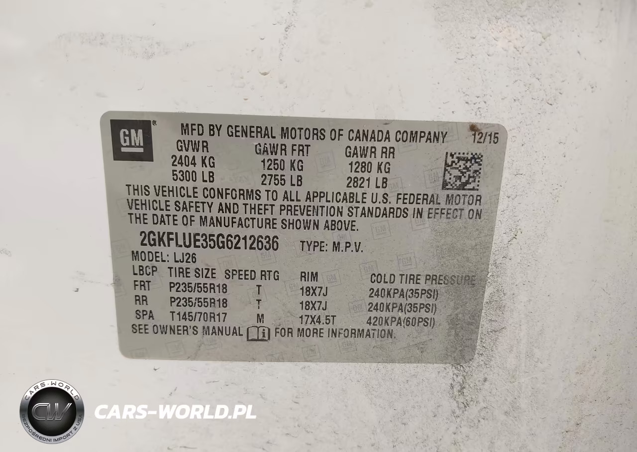 2016 GMC Terrain Slt VIN:2GKFLUE35G6212636 - 9
