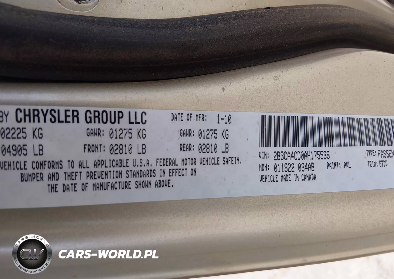 2010 Dodge Charger VIN:2B3CA4CD0AH175539 - 9