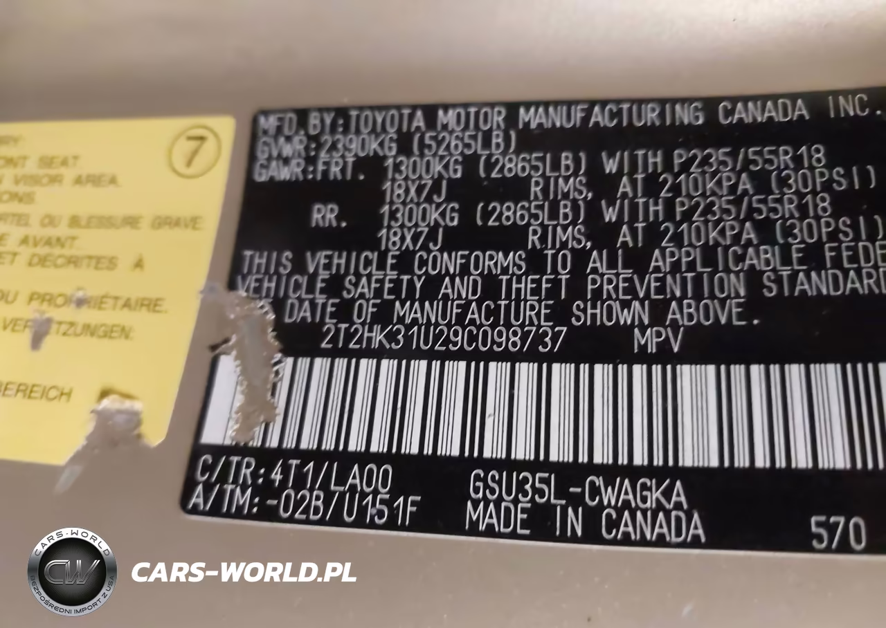 2009 Lexus Rx 350 VIN:2T2HK31U29C098737 - 9