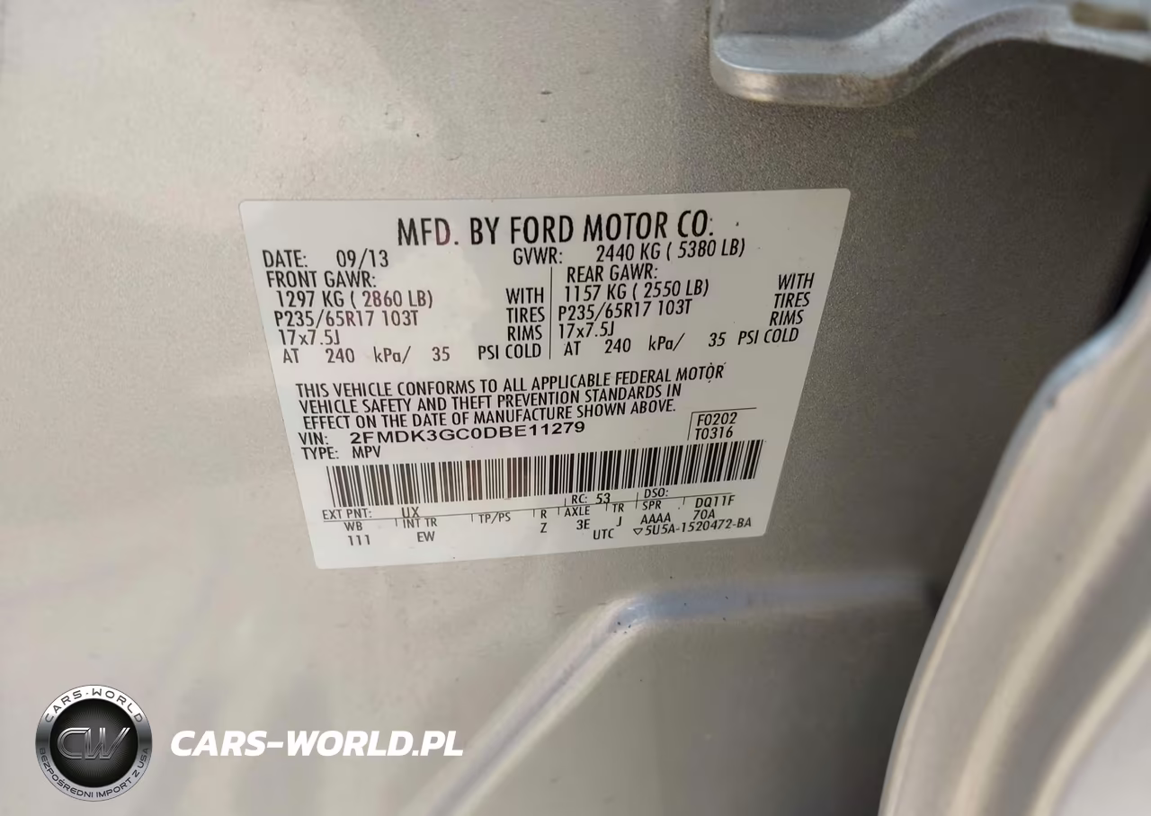 2013 Ford Edge Se VIN:2FMDK3GC0DBE11279 - 8