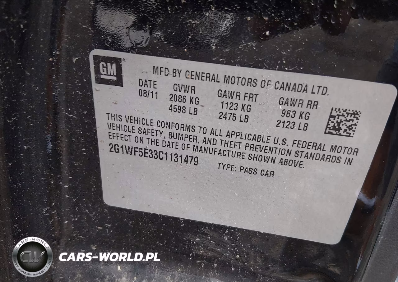 CHEVROLET IMPALA VIN:2G1WF5E33C1131479 - 9