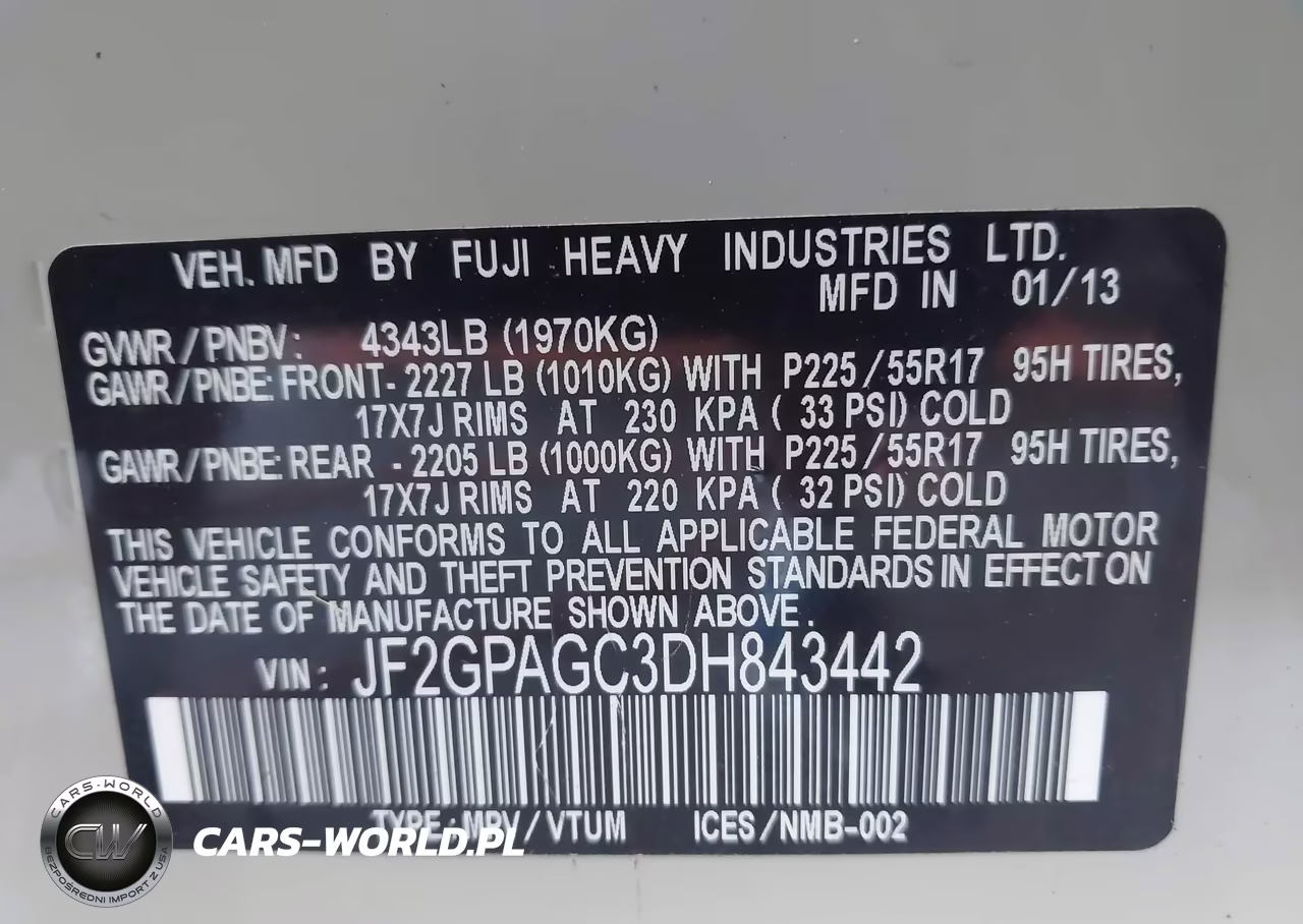2013 Subaru Xv Crosstrek 2.0I Limited VIN:JF2GPAGC3DH843442 - 9
