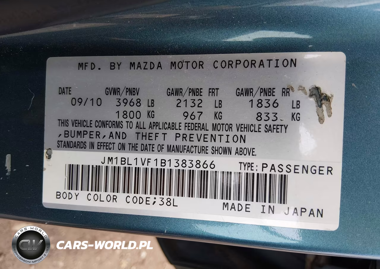 2011 Mazda Mazda3 I Touring VIN:JM1BL1VF1B1383866 - 9