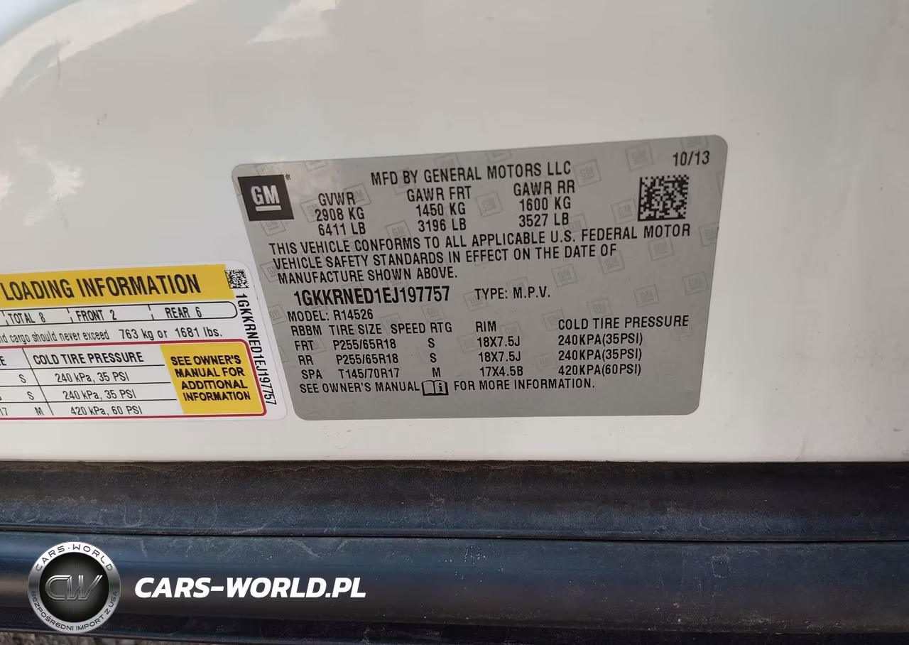 2014 GMC Acadia Sle-1 VIN:1GKKRNED1EJ197757 - 9