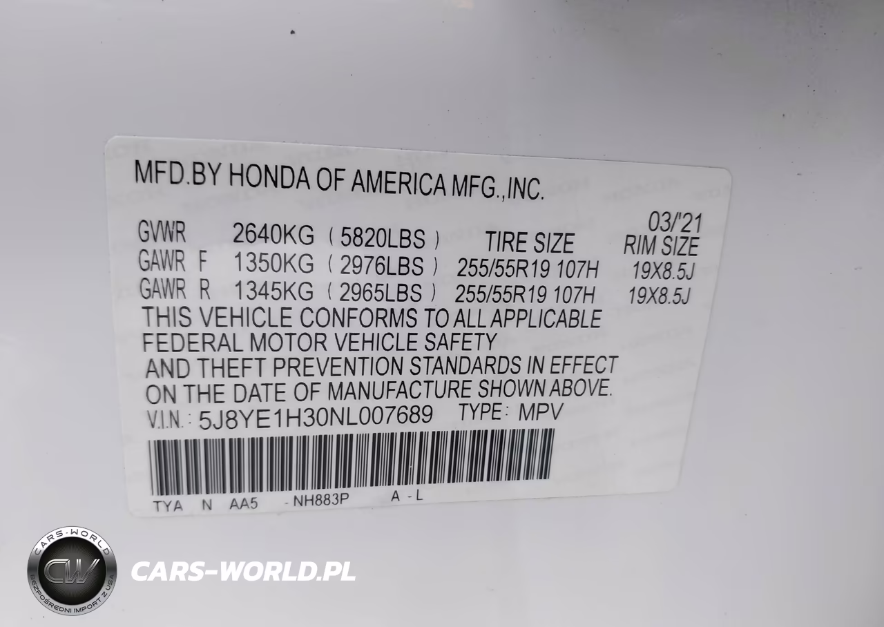 2022 Acura Mdx Standard VIN:5J8YE1H30NL007689 - 9