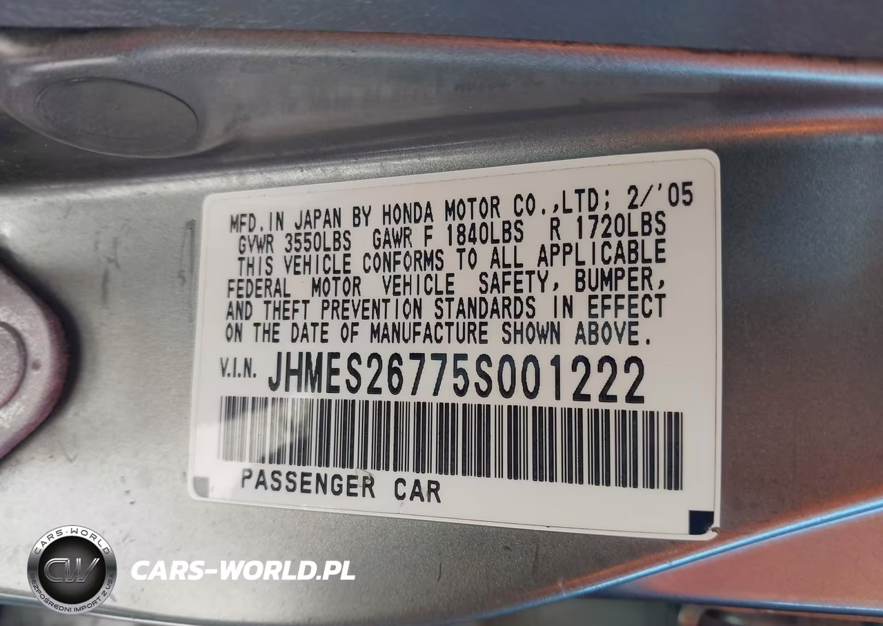 2005 Honda Civic Ex VIN:JHMES26775S001222 - 9