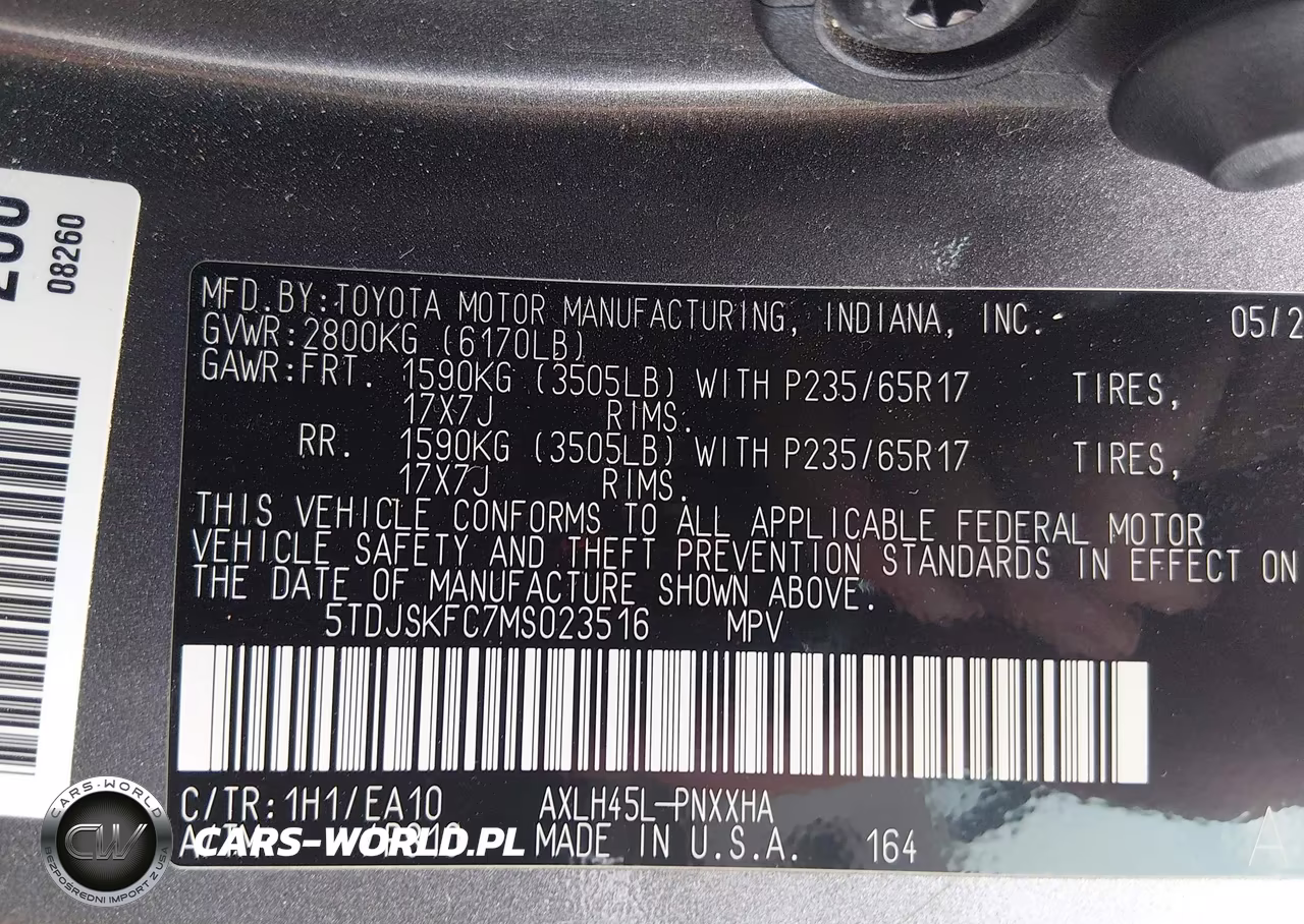 2021 Toyota Sienna Xle VIN:5TDJSKFC7MS023516 - 9