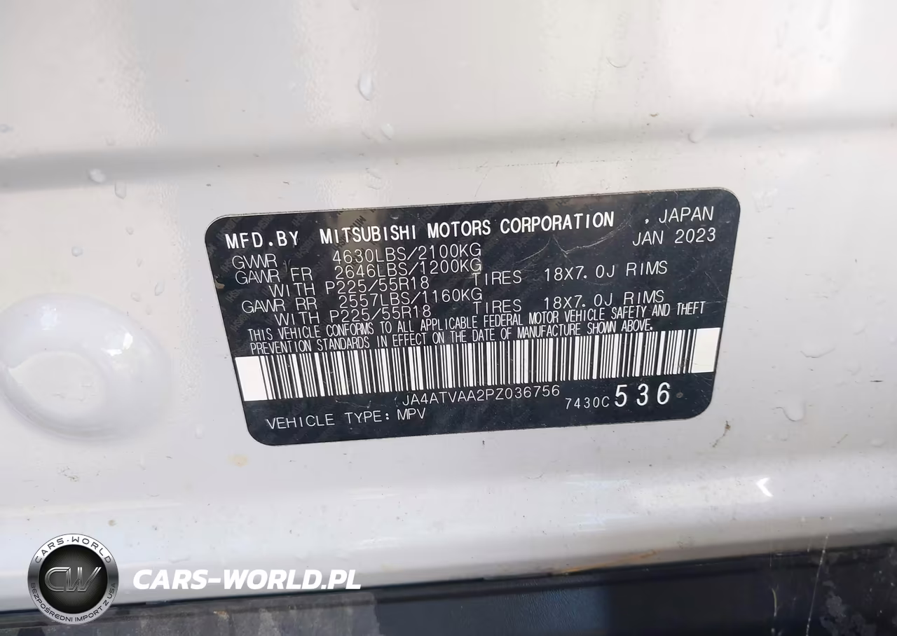 2023 Mitsubishi Eclipse Cross Ralliart S-Awc VIN:JA4ATVAA2PZ036756 - 9