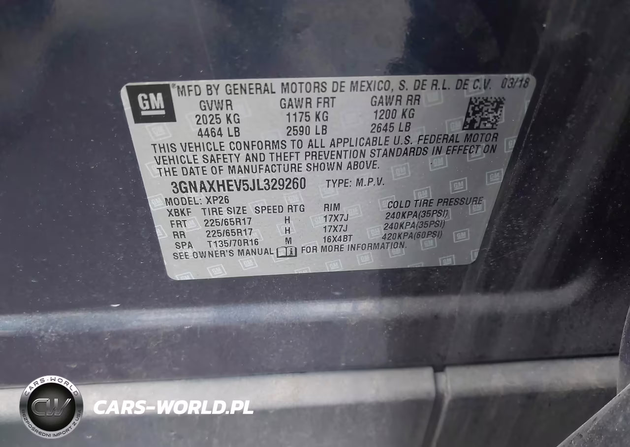 2018 Chevrolet Equinox Ls VIN:3GNAXHEV5JL329260 - 9