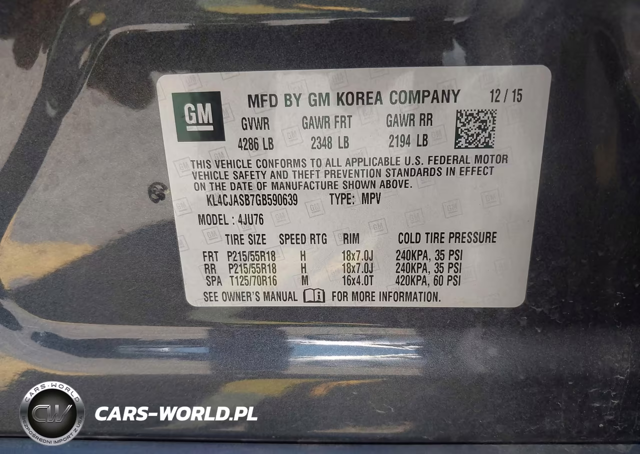 2016 Buick Encore VIN:KL4CJASB7GB590639 - 9
