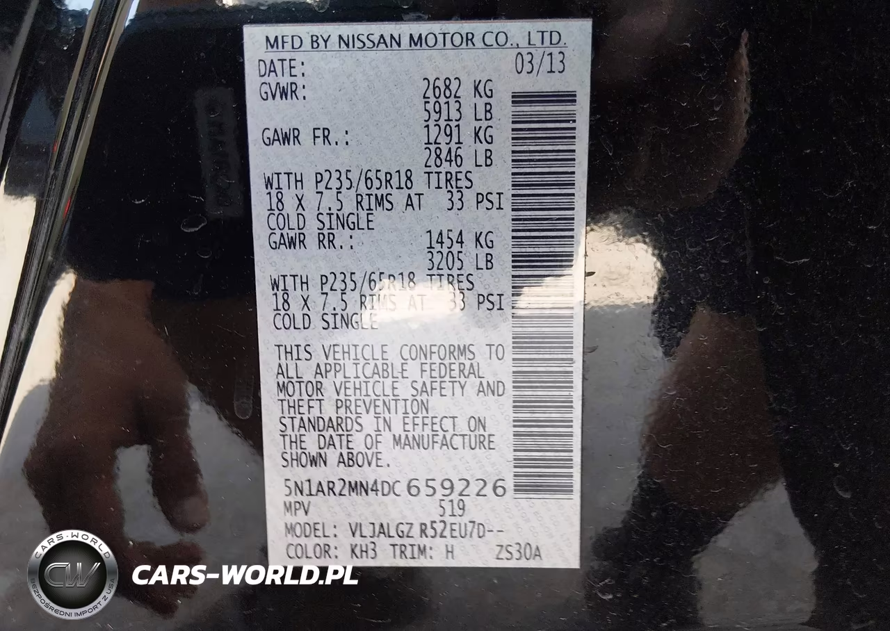 2013 Nissan Pathfinder Sl VIN:5N1AR2MN4DC659226 - 9
