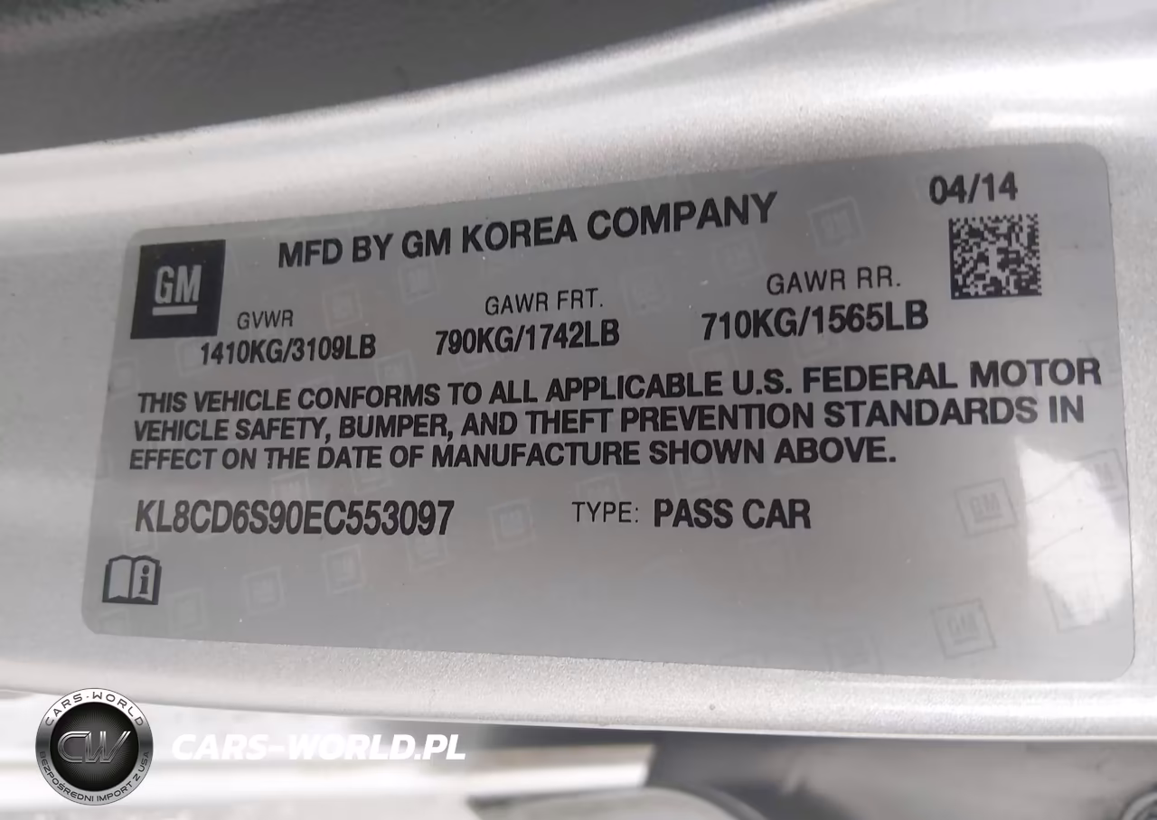 2014 Chevrolet Spark 1Lt Auto VIN:KL8CD6S90EC553097 - 9