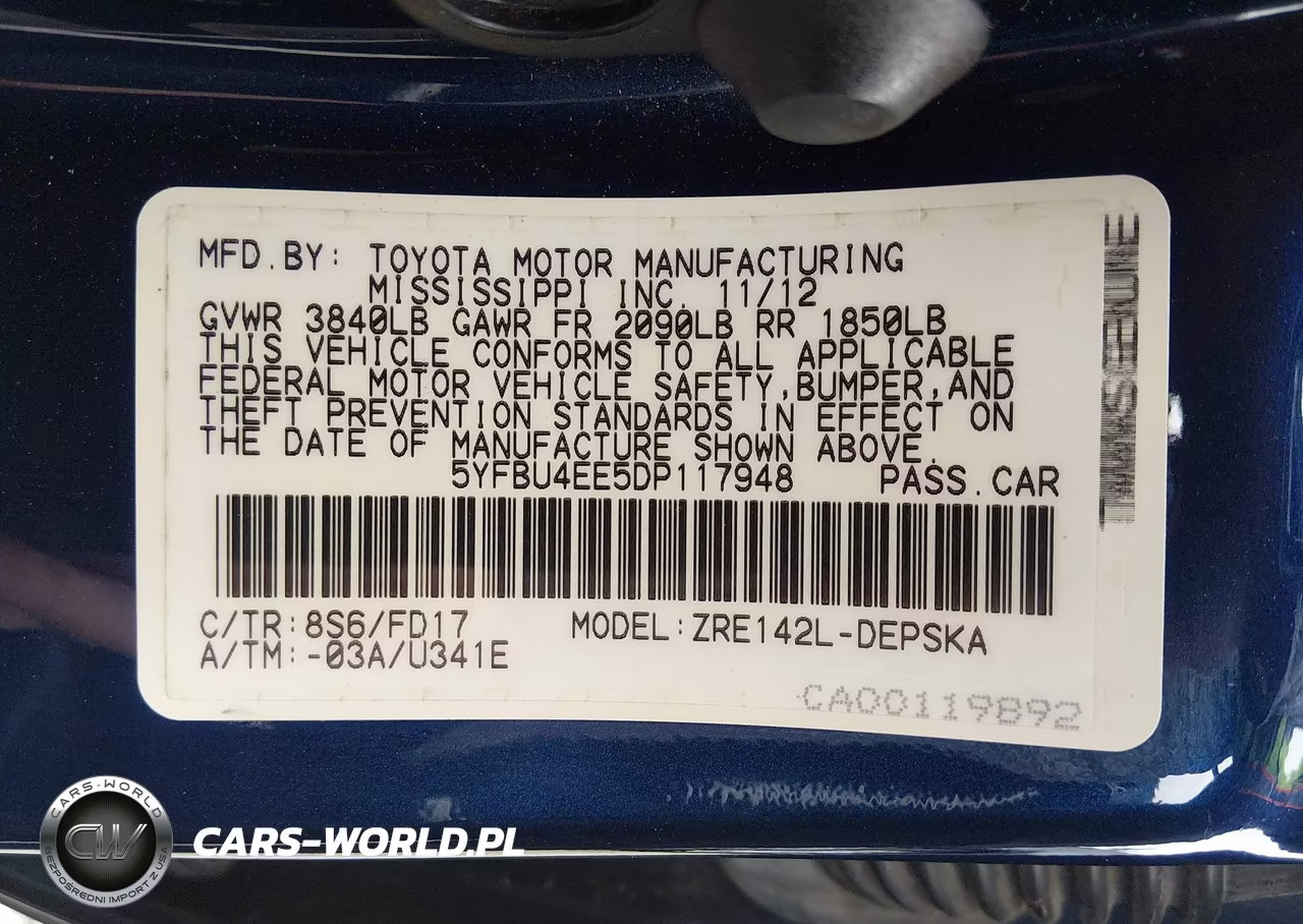 2013 Toyota Corolla S VIN:5YFBU4EE5DP117948 - 9