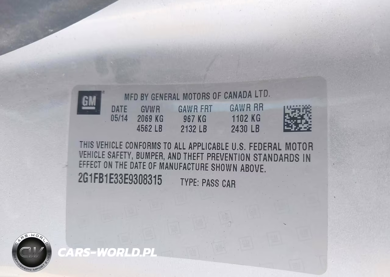 2014 Chevrolet Camaro 1Lt VIN:2G1FB1E33E9308315 - 9
