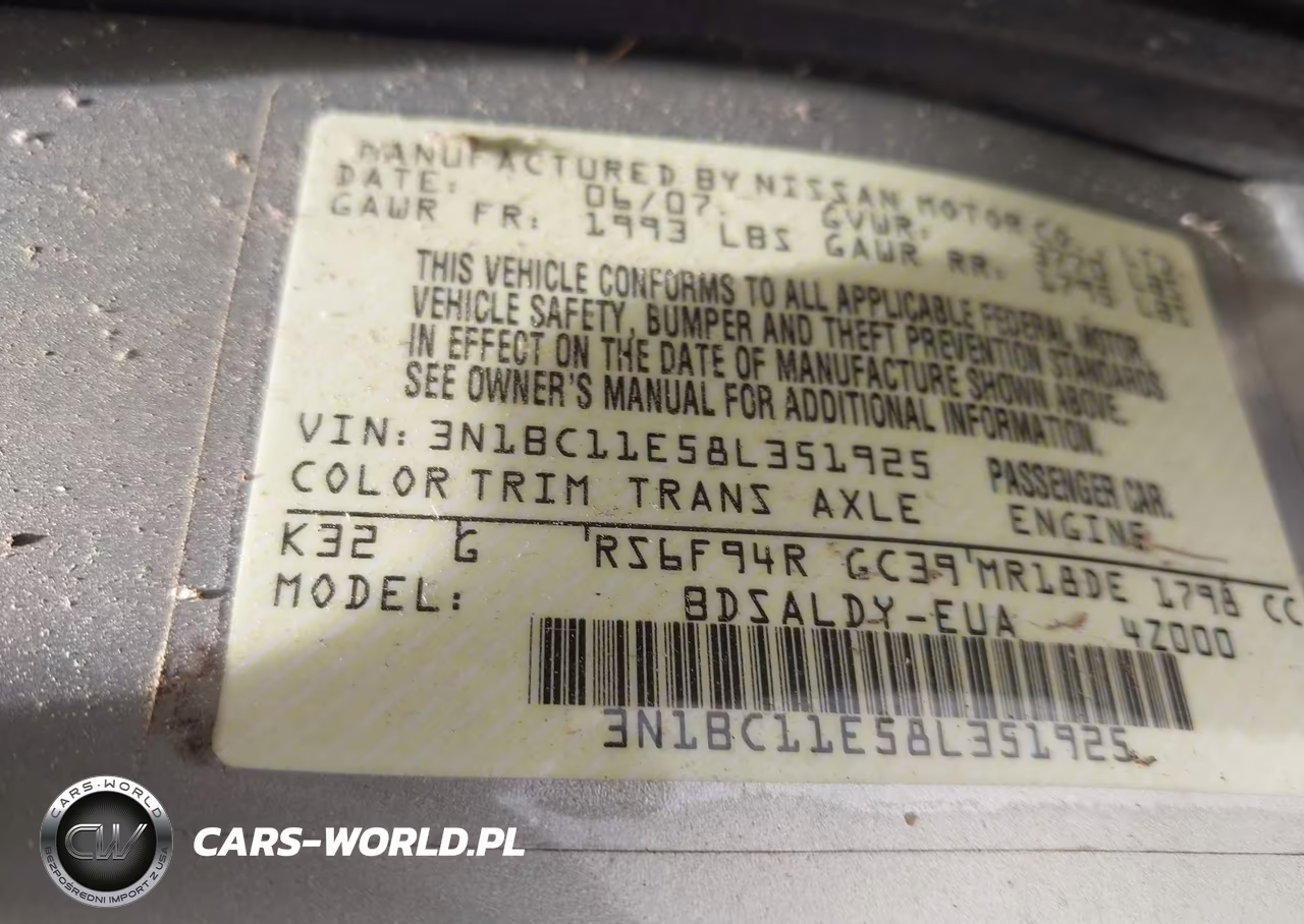 2008 Nissan Versa 1.8 S VIN:3N1BC11E58L351925 - 9