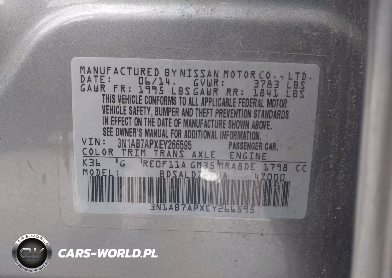 2014 Nissan Sentra Sv VIN:3N1AB7APXEY266595 - 9