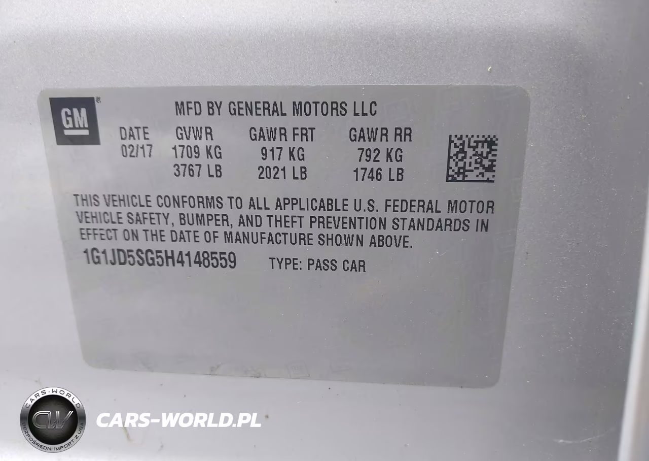 2017 Chevrolet Sonic Lt Auto VIN:1G1JD5SG5H4148559 - 9