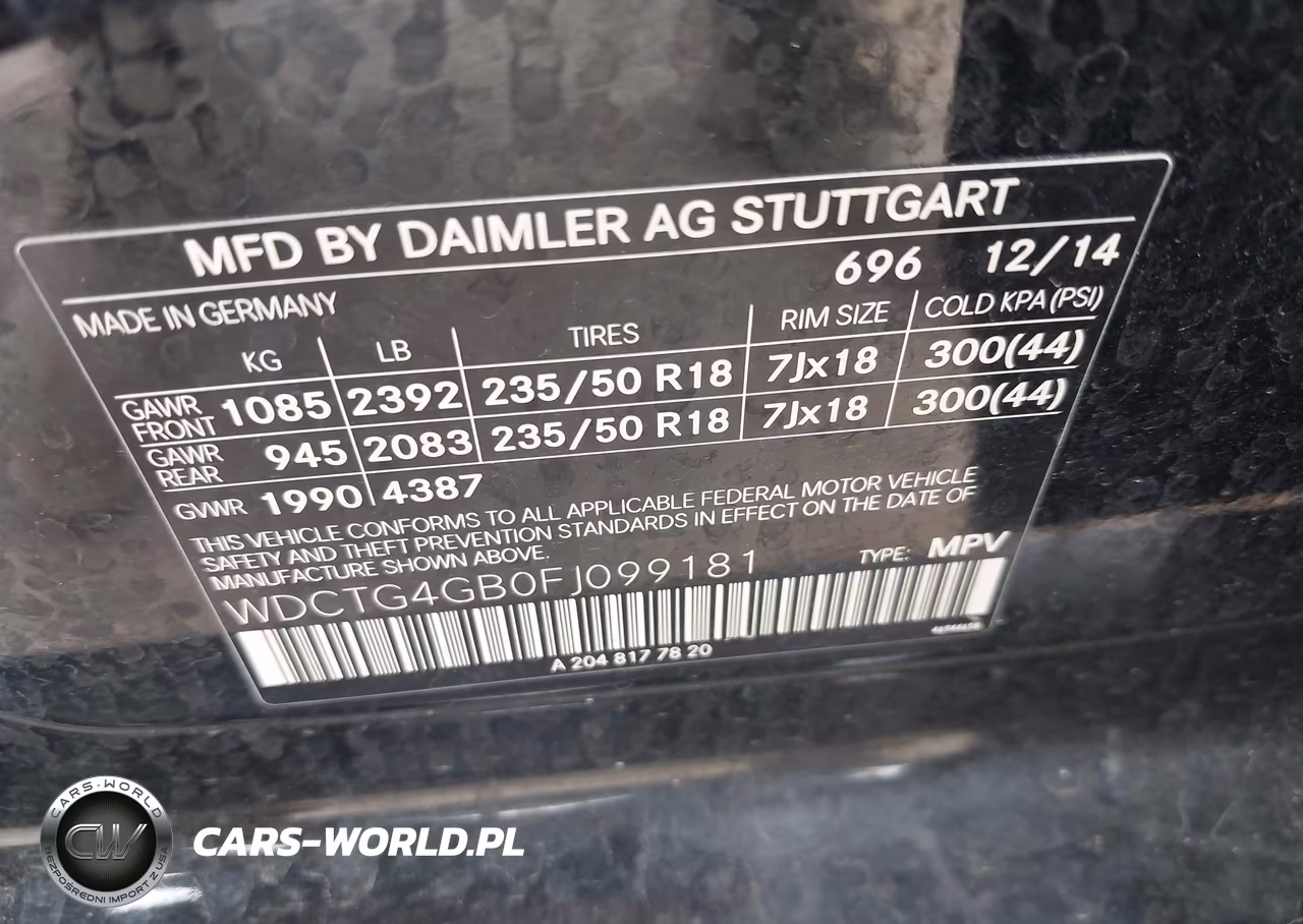 2015 Mercedes-Benz Gla 250 4Matic VIN:WDCTG4GB0FJ099181 - 9
