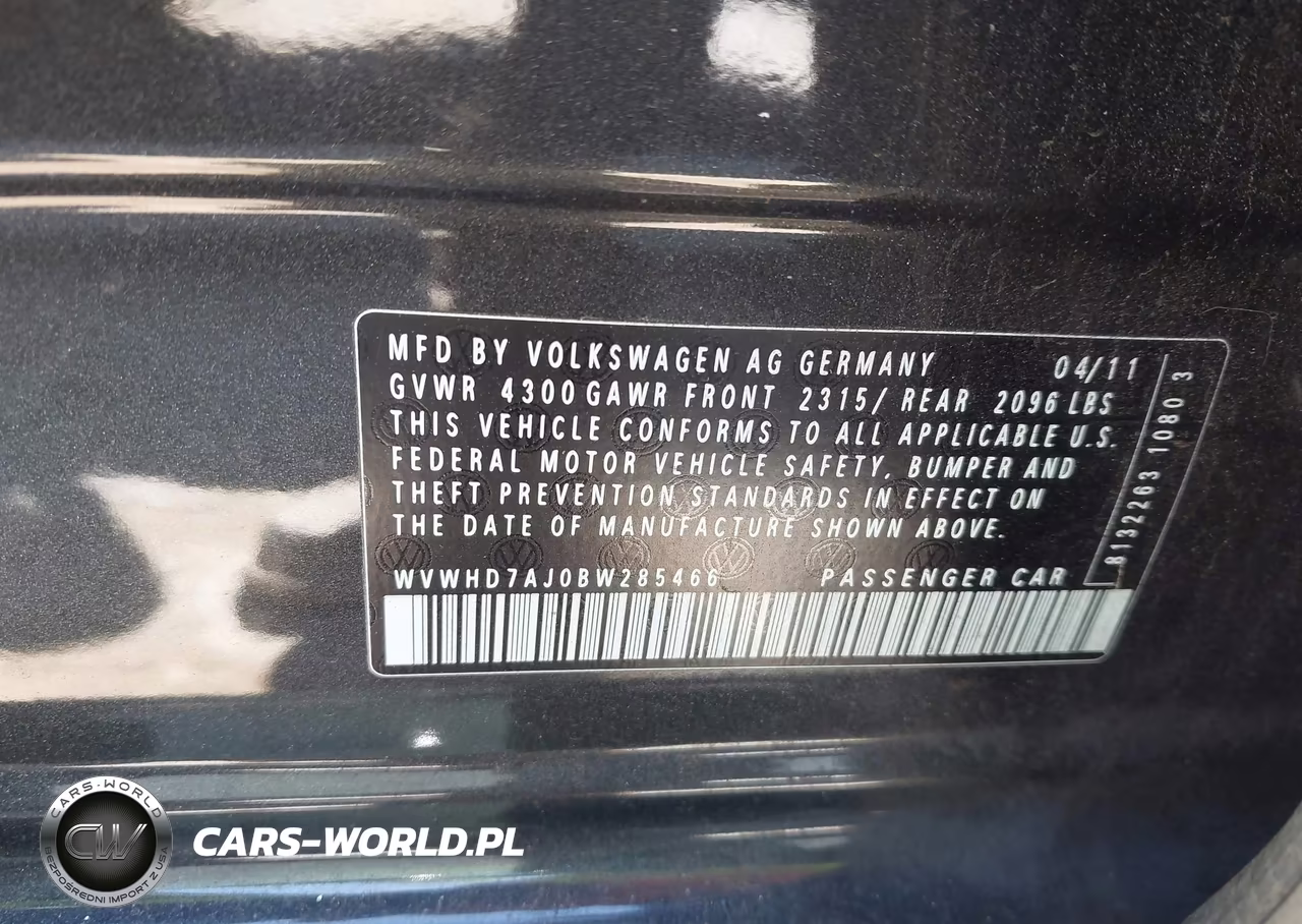 2011 Volkswagen Gti 4-Door VIN:WVWHD7AJ0BW285466 - 9