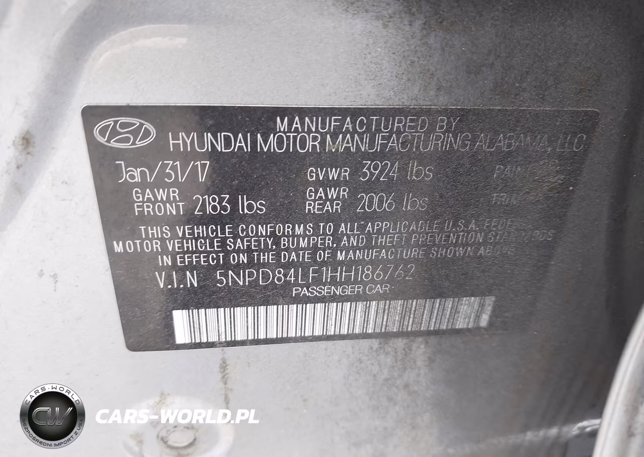 2017 Hyundai Elantra Se VIN:5NPD84LF1HH186762 - 9
