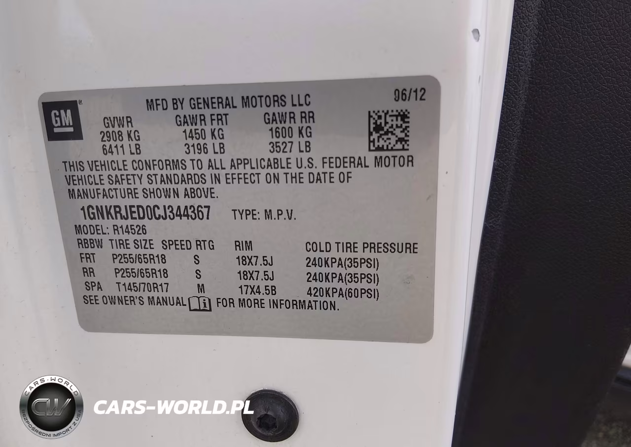 2012 Chevrolet Traverse Lt W-2Lt VIN:1GNKRJED0CJ344367 - 9