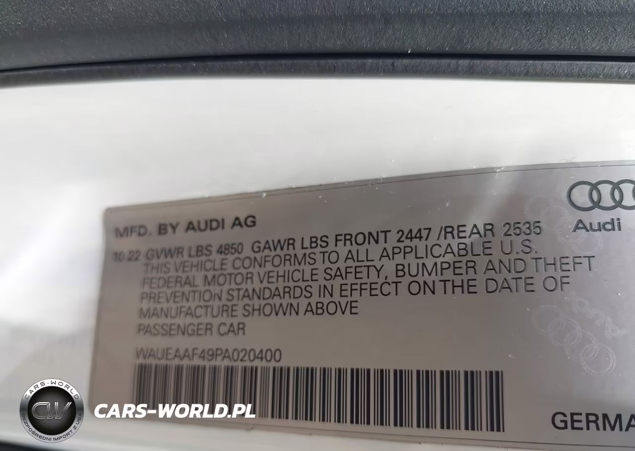 2023 Audi A4 Premium Plus 45 Tfsi S Line Quattro S Tronic VIN:WAUEAAF49PA020400 - 9