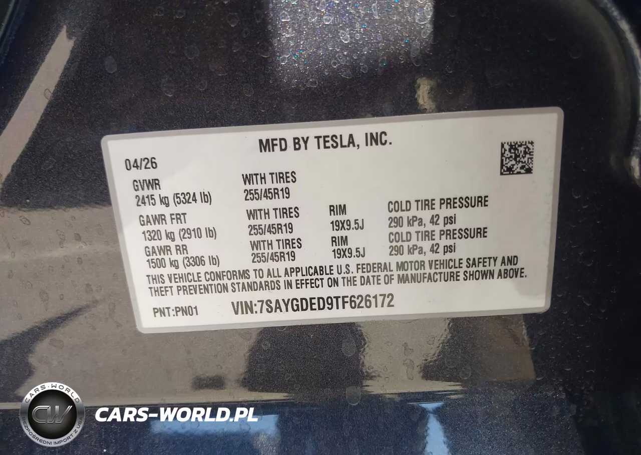 2026 Tesla Model Y Premium Rear-Wheel Drive-Rear-Wheel Drive VIN:7SAYGDED9TF626172 - 9