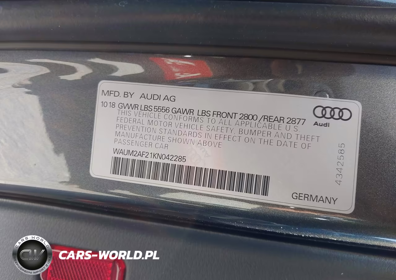 2019 Audi A6 55 Premium VIN:WAUM2AF21KN042285 - 9